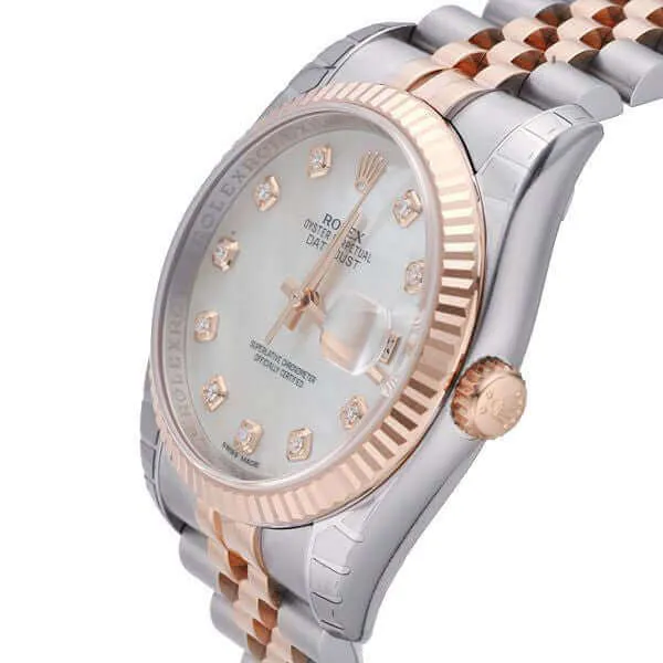 Rolex Datejust 36 116231 Perlmutt Diamant Jubile-Band