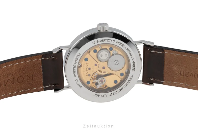 Nomos Tangente steel manual winding unisex Tangente Super 30 Feldmausgrau Limited [2506745]
