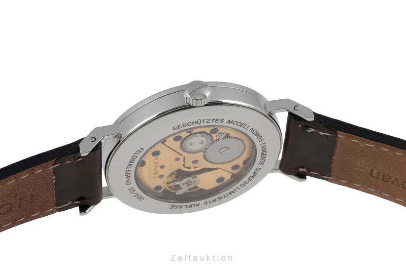 Nomos Tangente steel manual winding unisex Tangente Super 30 Feldmausgrau Limited [2506745]