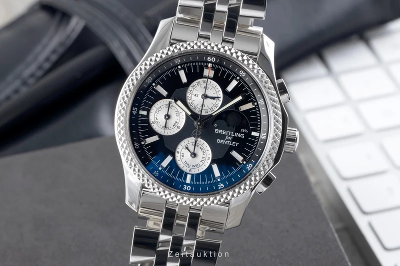 Breitling Bentley Mark VI chronograph steel / platinium automatic men's watch P1936212/B977 [2506179]
