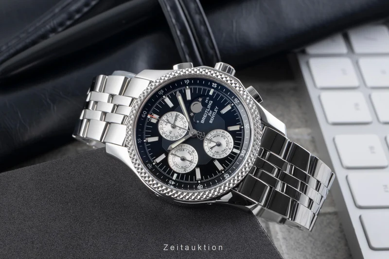 Breitling Bentley Mark VI chronograph steel / platinium automatic men's watch P1936212/B977 [2506179]