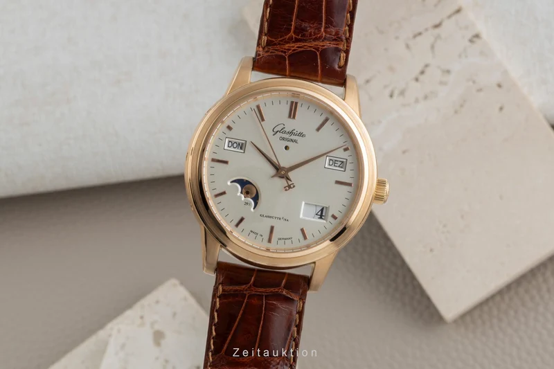 Glashütte Senator 18 ct gold automatic men's watch 39-50-01-11-04 [2506967]