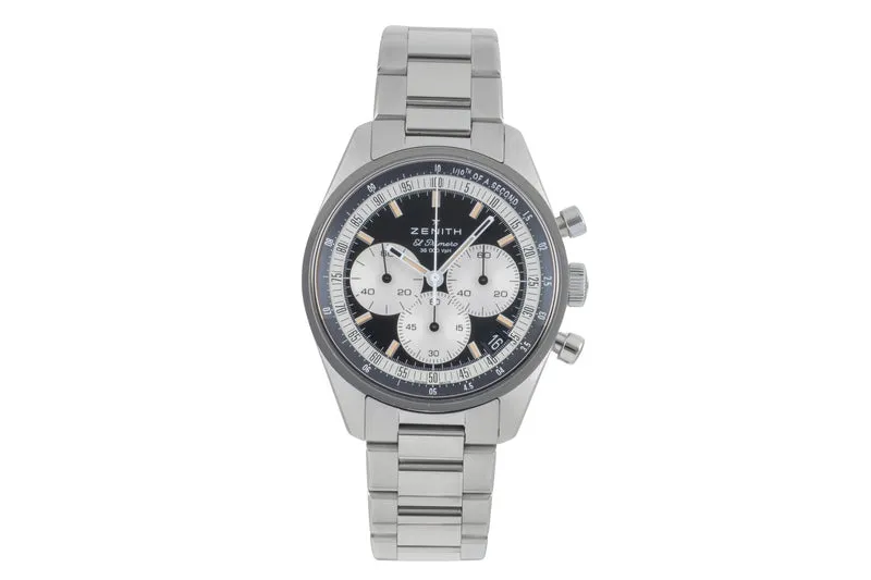 Zenith Chronomaster chronograph steel automatic men's watch 03.3200.3600/21.M3200 LP: 10400EUR [2506918]