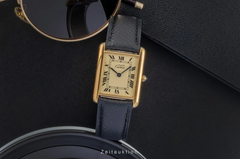Cartier Tank silver-gilt quartz unisex 681006 [2506825]