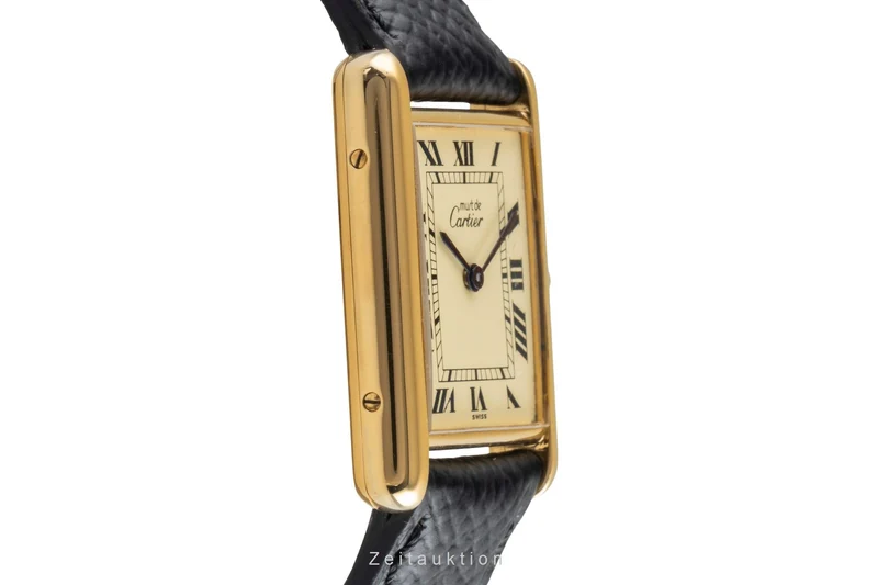 Cartier Tank silver-gilt quartz unisex 681006 [2506825]
