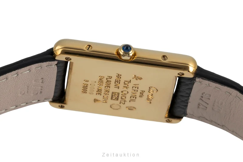 Cartier Tank silver-gilt quartz unisex 681006 [2506825]