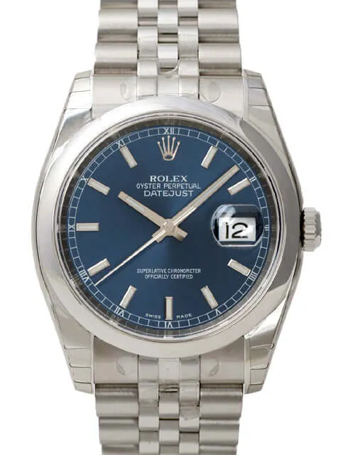Rolex Oyster Datejust 36 116200 Jubilé Blau Index