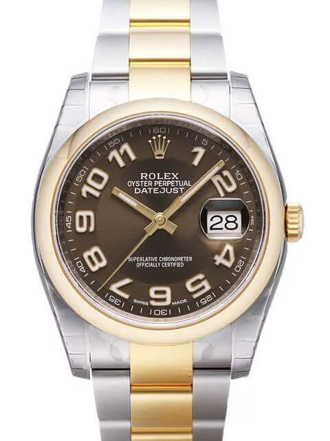 Rolex Datejust 36 Edelstahl Gelbgold 116203 Bronze A