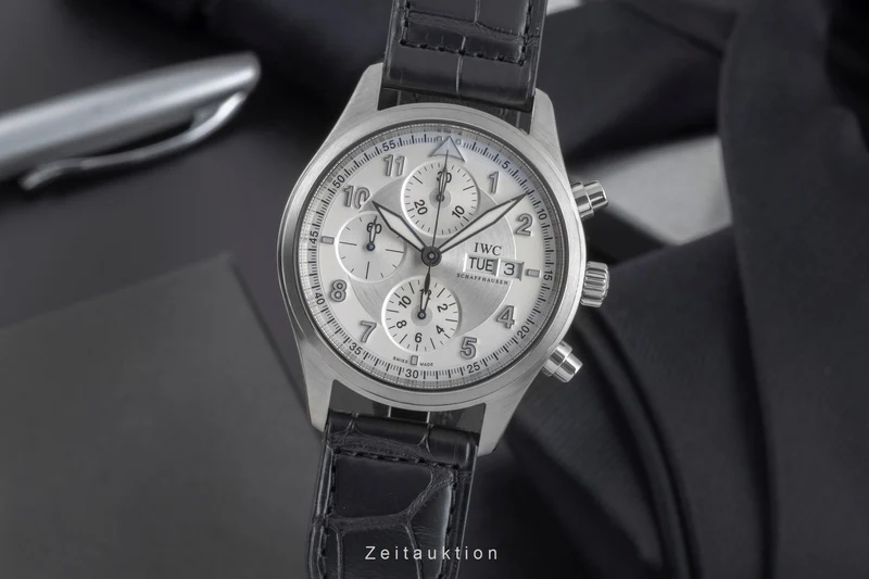 IWC Fliegerchronograph chronograph steel automatic men's watch IW371702 LP: 8300EUR [2506550]