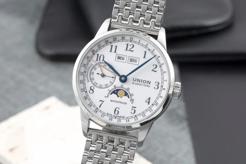 Union Glashütte 1893 steel manual winding men's watch D007.458.11.017.00 LP: 3200EUR [2506208]