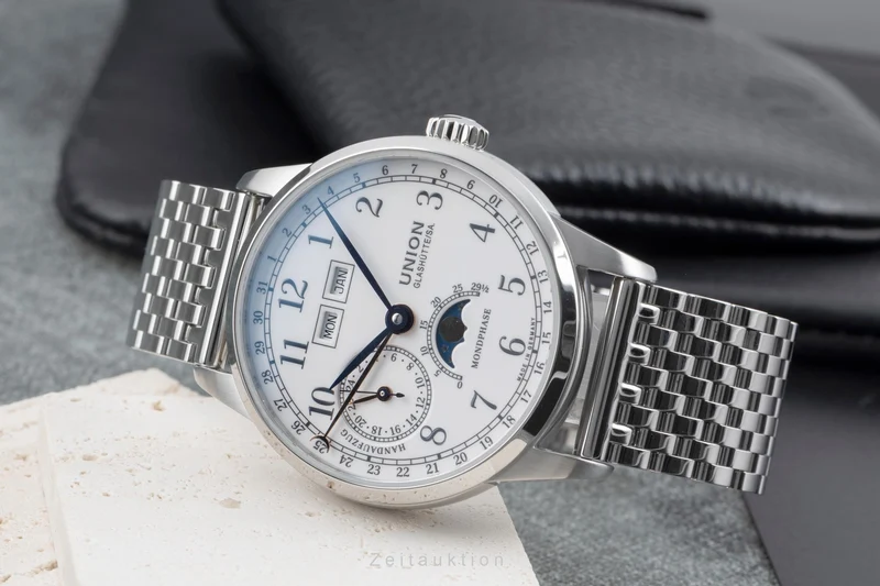 Union Glashütte 1893 steel manual winding men's watch D007.458.11.017.00 LP: 3200EUR [2506208]