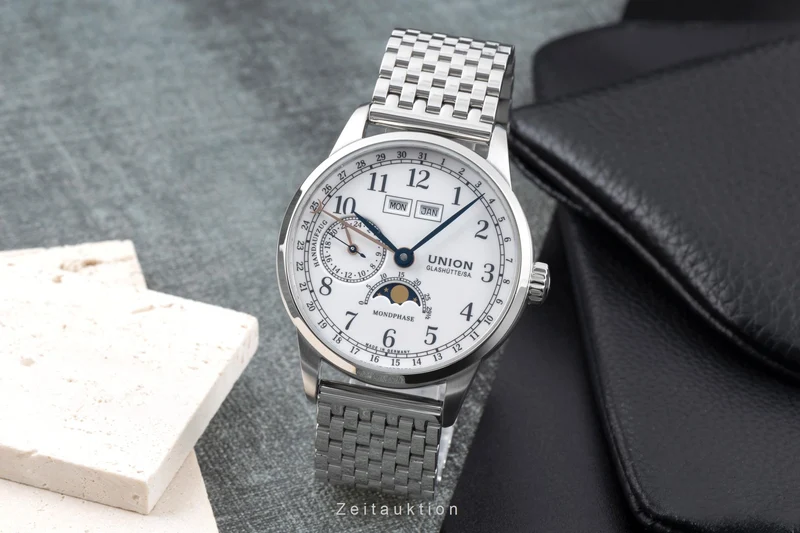 Union Glashütte 1893 steel manual winding men's watch D007.458.11.017.00 LP: 3200EUR [2506208]