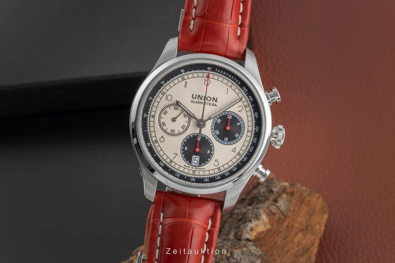 Union Glashütte Belisar chronograph steel automatic men's watch D009.427.16.262.00 LP: 2950EUR [2506380]