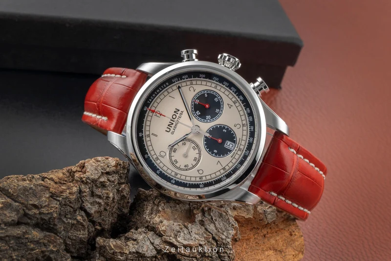 Union Glashütte Belisar chronograph steel automatic men's watch D009.427.16.262.00 LP: 2950EUR [2506380]