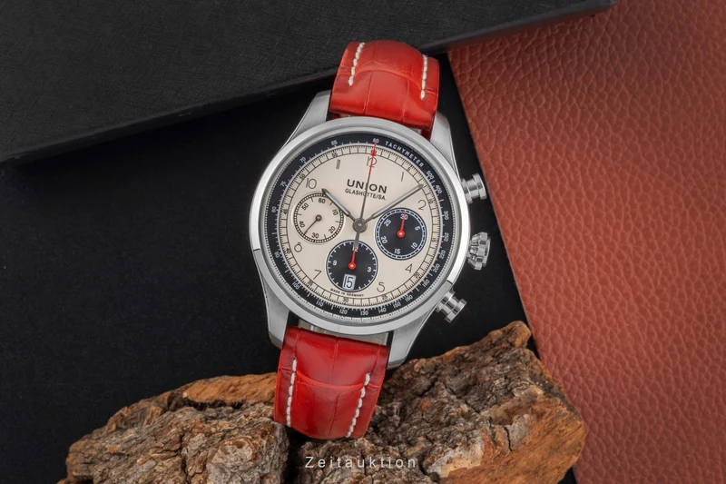 Union Glashütte Belisar chronograph steel automatic men's watch D009.427.16.262.00 LP: 2950EUR [2506380]