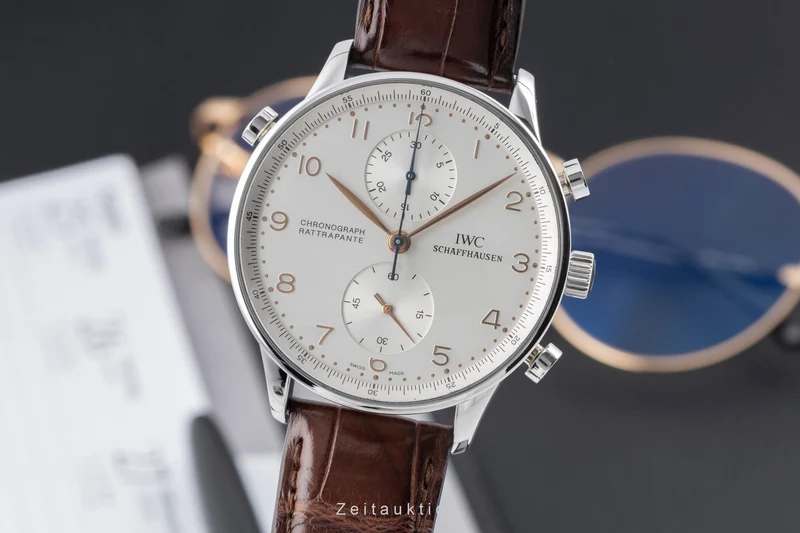 IWC Portugieser chronograph steel manual winding men's watch IW371202 [2505987]