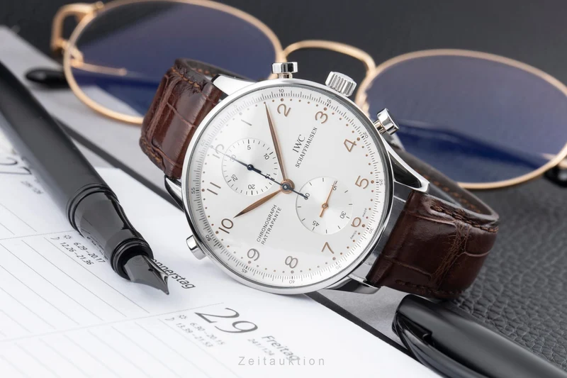 IWC Portugieser chronograph steel manual winding men's watch IW371202 [2505987]