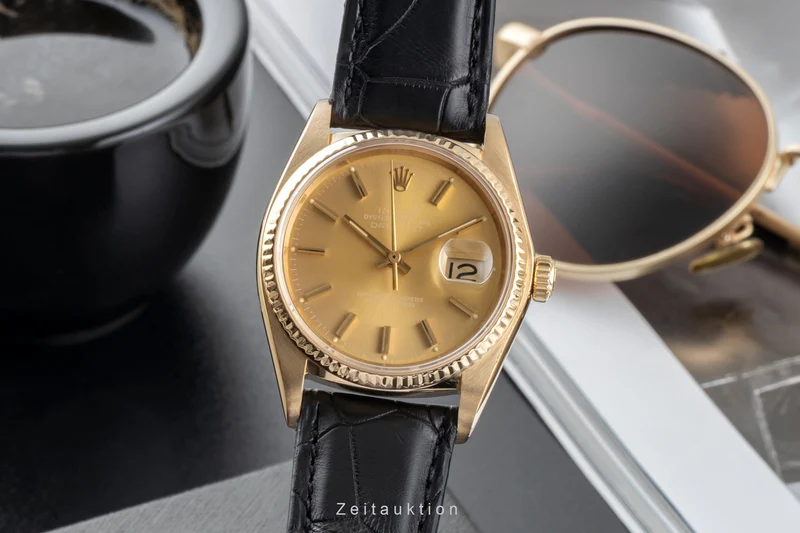 Rolex Datejust 18 ct gold automatic men's watch 16018 [2506964]