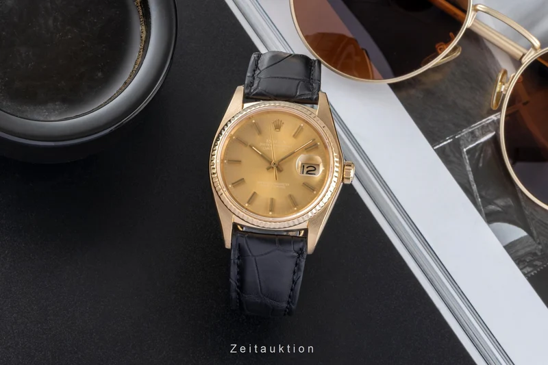 Rolex Datejust 18 ct gold automatic men's watch 16018 [2506964]