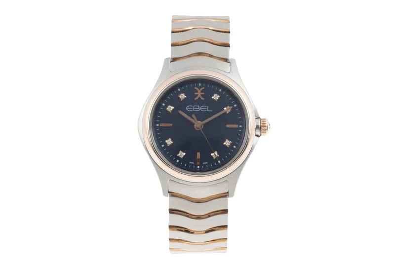 Ebel Classic Wave steel / gold quartz women's watch 03.1.15.1051 LP: 3600EUR [2506245]