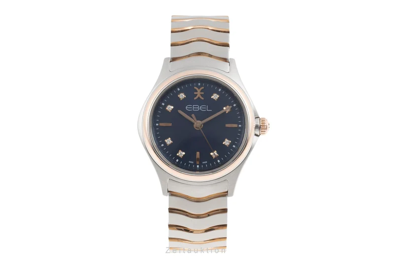 Ebel Classic Wave steel / gold quartz women's watch 03.1.15.1051 LP: 3600EUR [2506245]