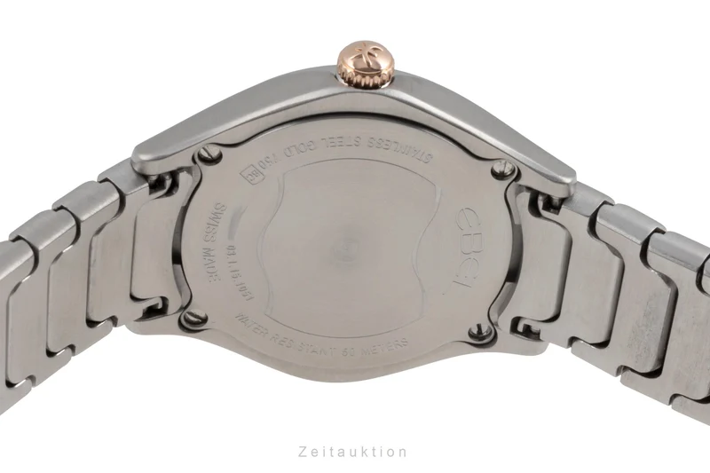 Ebel Classic Wave steel / gold quartz women's watch 03.1.15.1051 LP: 3600EUR [2506245]