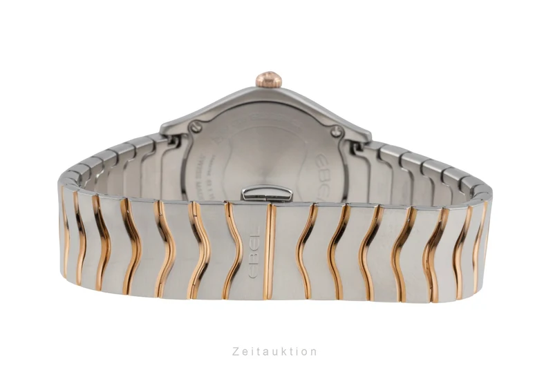 Ebel Classic Wave steel / gold quartz women's watch 03.1.15.1051 LP: 3600EUR [2506245]