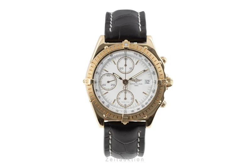 Breitling Chronomat chronograph 18 ct gold automatic men's watch 81950 K13047 [2505802]