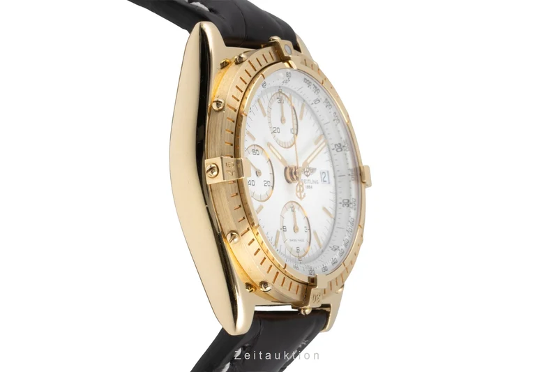 Breitling Chronomat chronograph 18 ct gold automatic men's watch 81950 K13047 [2505802]