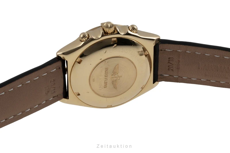 Breitling Chronomat chronograph 18 ct gold automatic men's watch 81950 K13047 [2505802]