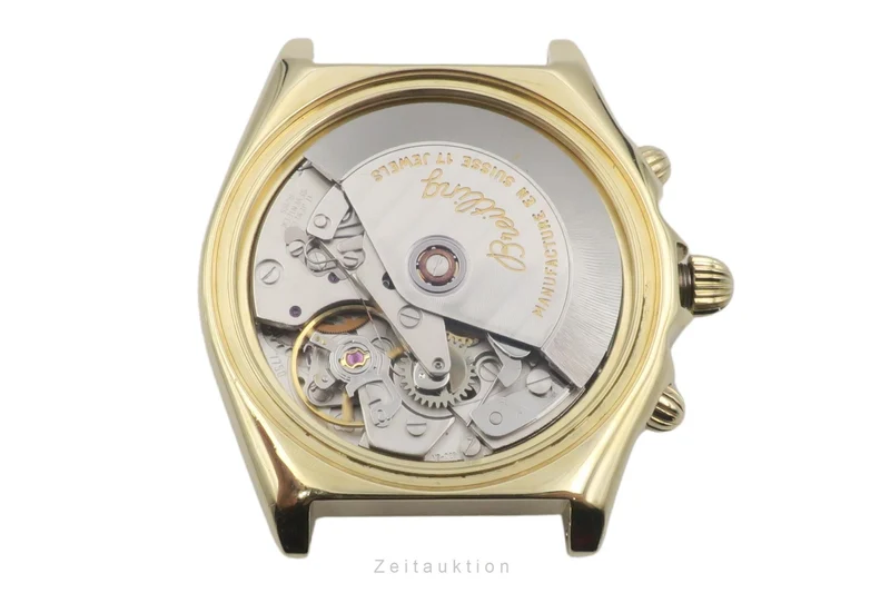 Breitling Chronomat chronograph 18 ct gold automatic men's watch 81950 K13047 [2505802]