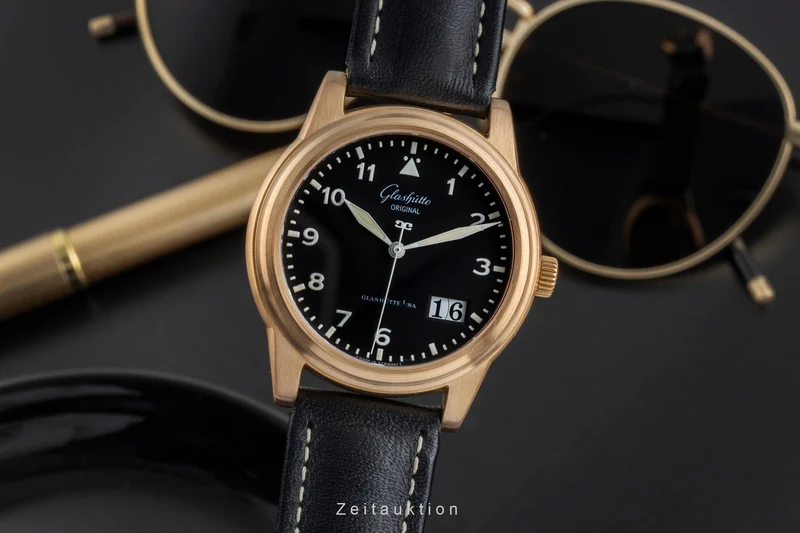 Glashütte Navigator 18 ct gold automatic men's watch 39-42-07-11-04 [2506968]