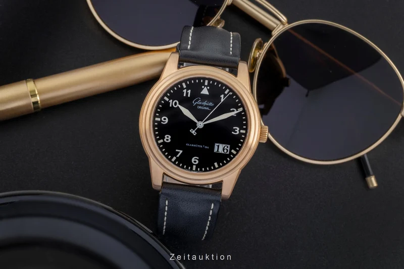 Glashütte Navigator 18 ct gold automatic men's watch 39-42-07-11-04 [2506968]