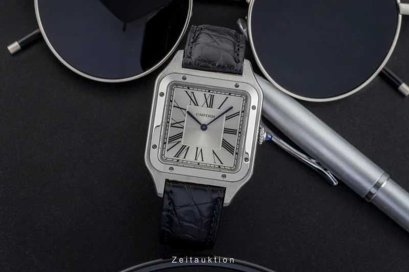 Cartier Santos Dumont steel manual winding men's watch WSSA0032 [2506314]