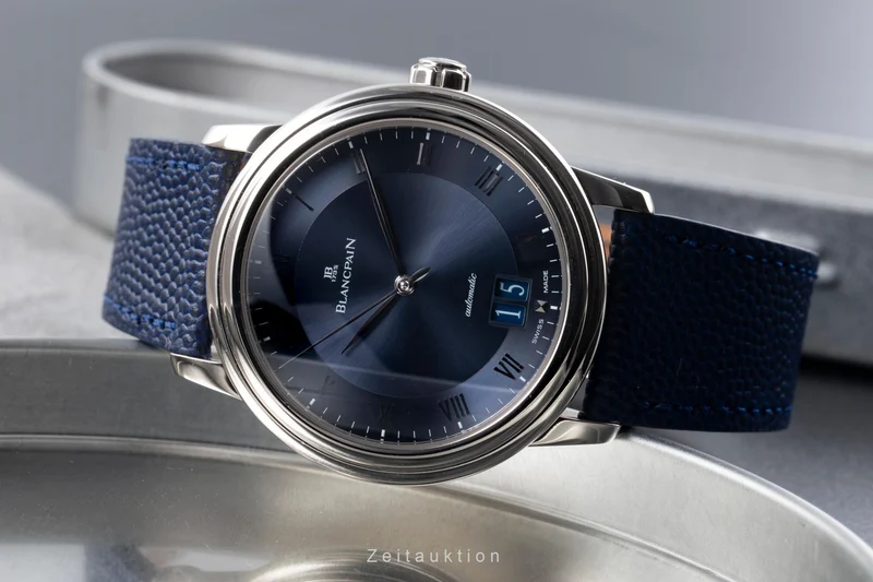 Blancpain Villeret 18 ct white gold automatic men's watch 6850-1540-55 [2506931]