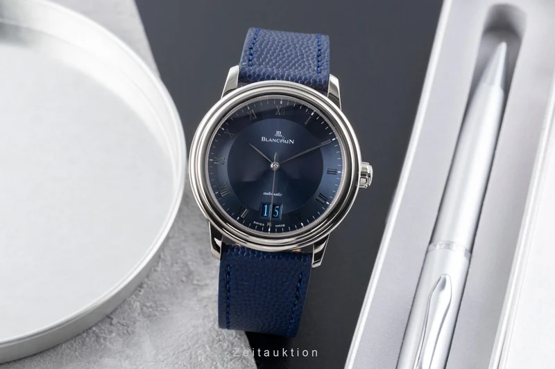 Blancpain Villeret 18 ct white gold automatic men's watch 6850-1540-55 [2506931]