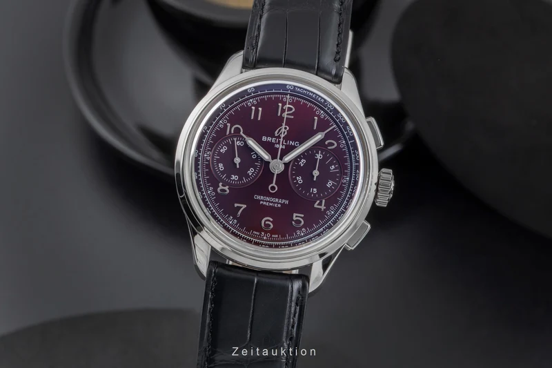 Breitling Premier chronograph steel manual winding men's watch AB0930D41K1P1 Limited [2506434]
