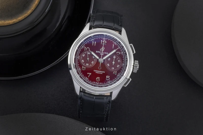 Breitling Premier chronograph steel manual winding men's watch AB0930D41K1P1 Limited [2506434]