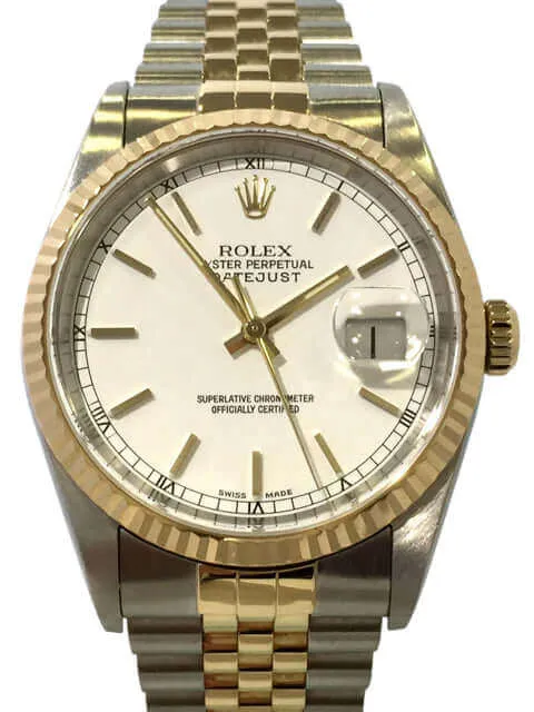 Rolex Datejust 36 Edelstahl - Gelbgold 16233 aus 2002