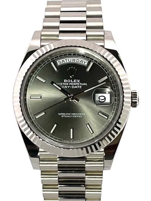 Rolex Day-Date 40 18 kt Weißgold 228239 Rhodium