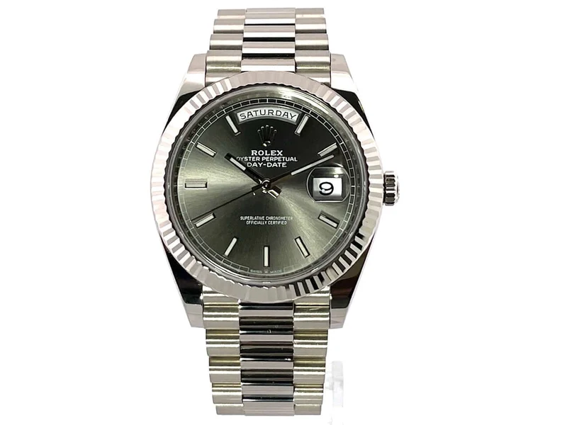 Rolex Day-Date 40 18 kt Weißgold 228239 Rhodium
