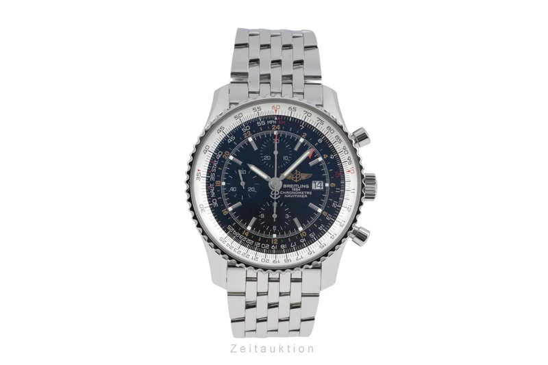 Breitling Navitimer World chronograph steel automatic men's watch A24322 LP: 9850EUR [2506118]