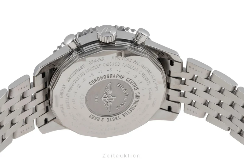 Breitling Navitimer World chronograph steel automatic men's watch A24322 LP: 9850EUR [2506118]