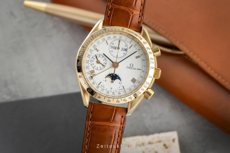 Omega Speedmaster chronograph 18 ct gold automatic men's watch 3131.20 [2506737]