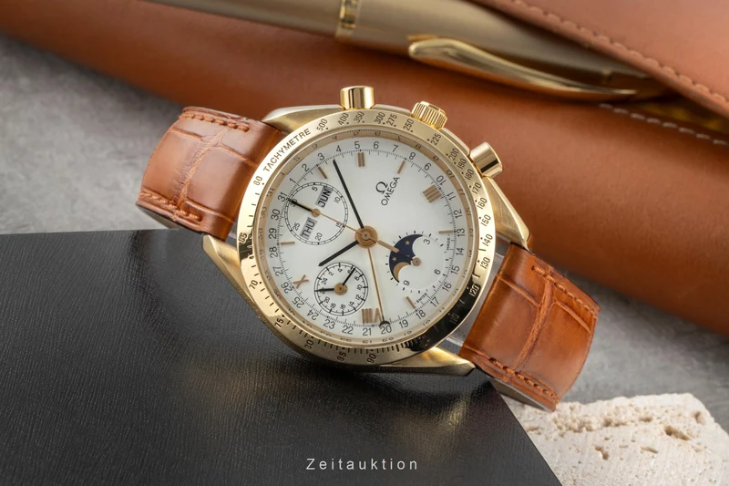 Omega Speedmaster chronograph 18 ct gold automatic men's watch 3131.20 [2506737]