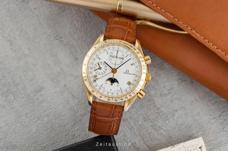 Omega Speedmaster chronograph 18 ct gold automatic men's watch 3131.20 [2506737]
