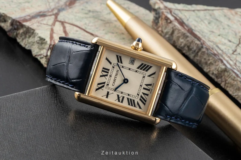 Cartier Tank 18 ct gold quartz men's watch W1529756 [2506974]