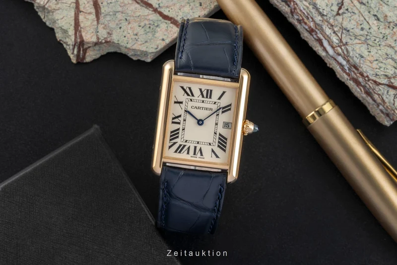 Cartier Tank 18 ct gold quartz men's watch W1529756 [2506974]