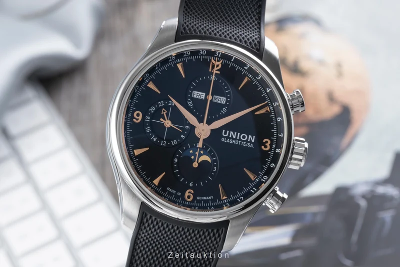 Union Glashütte Belisar chronograph steel automatic men's watch D0094251705701 [2506331]
