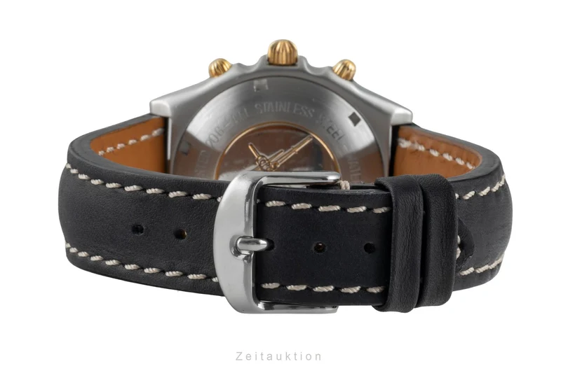Breitling Chronomat chronograph gilt / steel automatic men's watch 81950 [2505332]